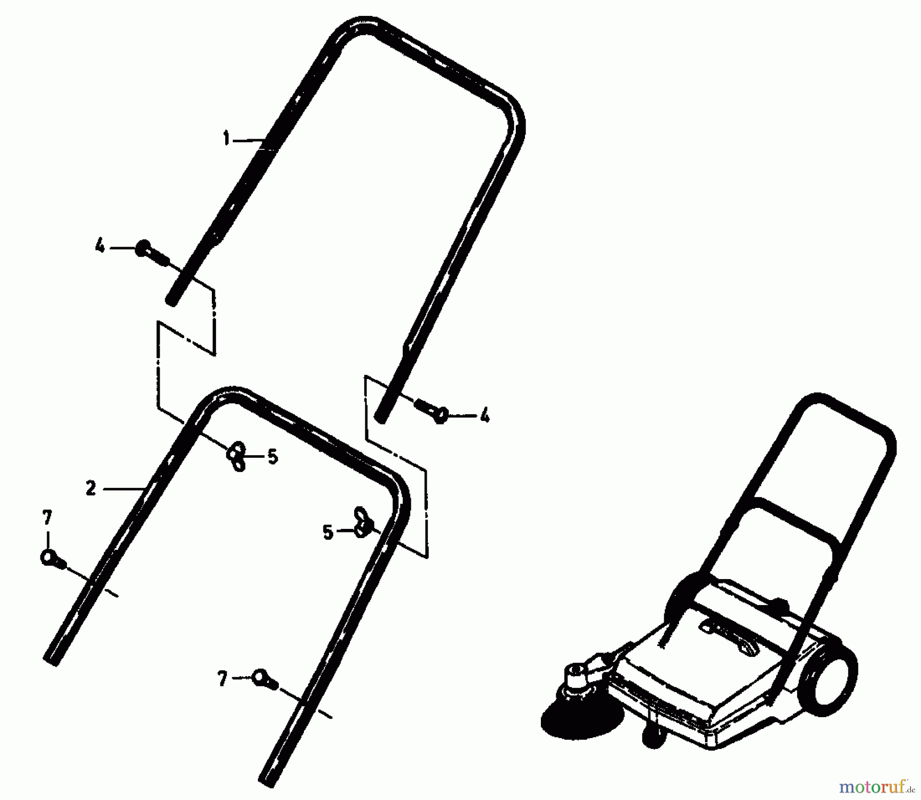 Gutbrod Handkehrmaschinen B 77 02067.03 (1994) Holm