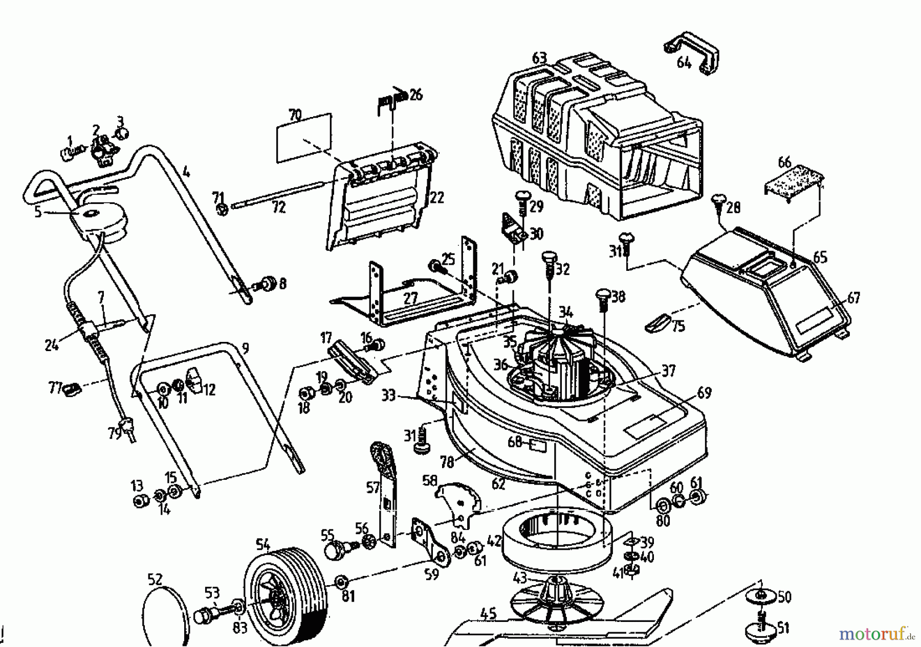  Fair Line Elektromäher E 450 02824.02  (1994) Grundgerät