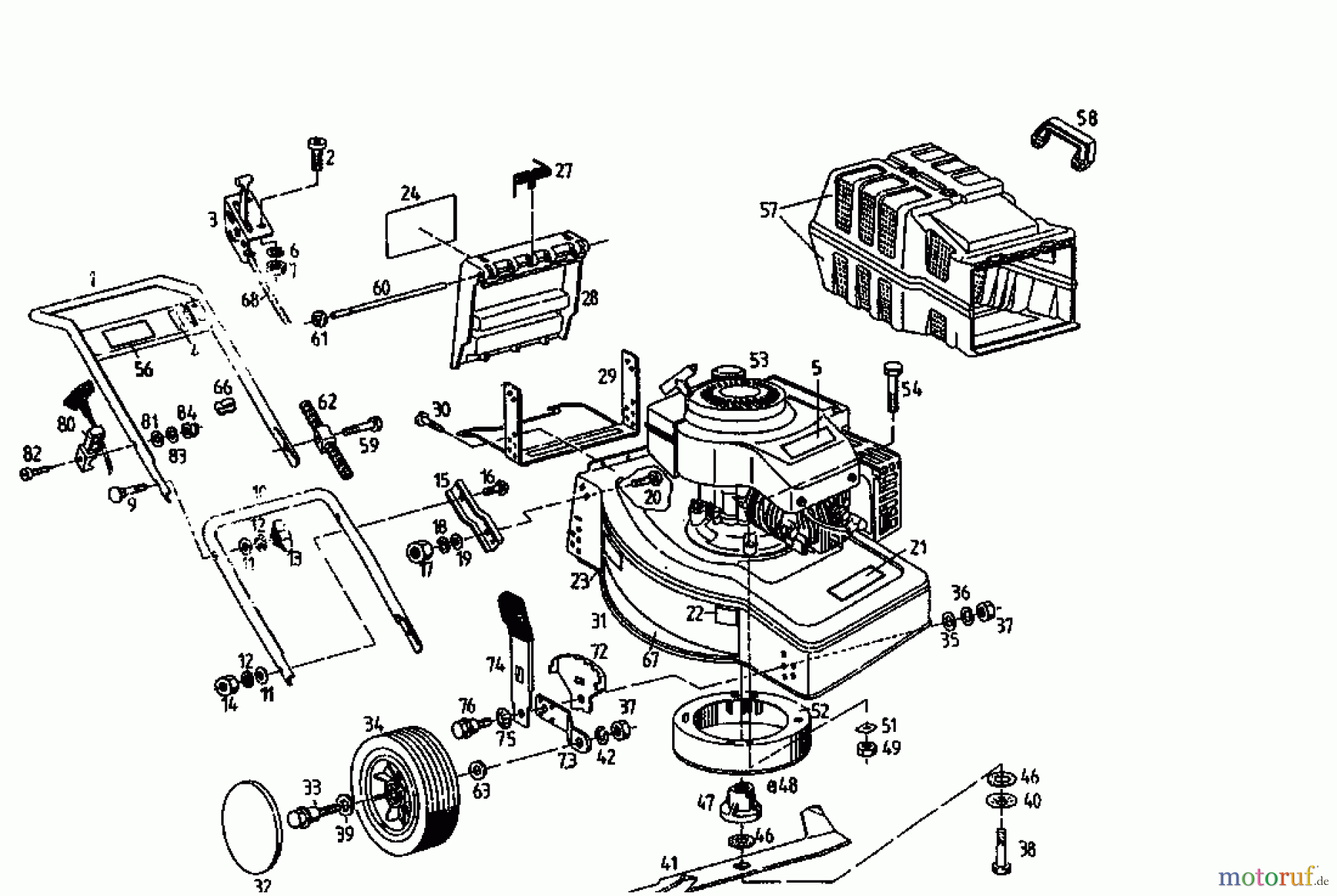  Fair Line Motormäher B 450 04026.02  (1994) Grundgerät