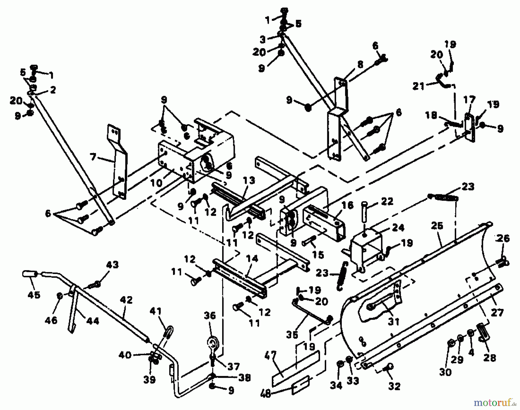 MTD Zubehör Zubehör Garten- und Rasentraktoren Räumschild RS 100-12 04015.06 (1994) Räumschild
