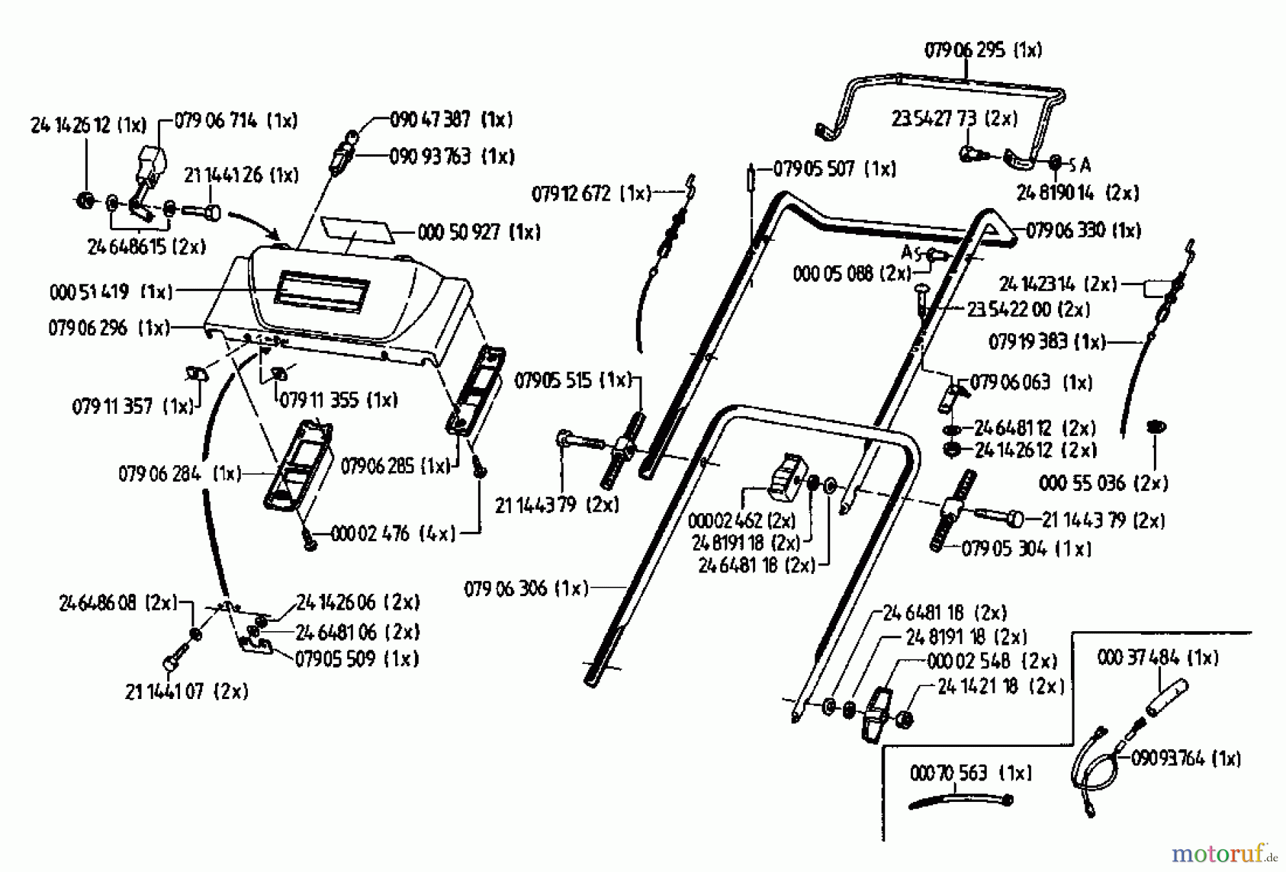 Gutbrod Motormäher mit Antrieb HB 48 REL 02815.02 (1994) Holm