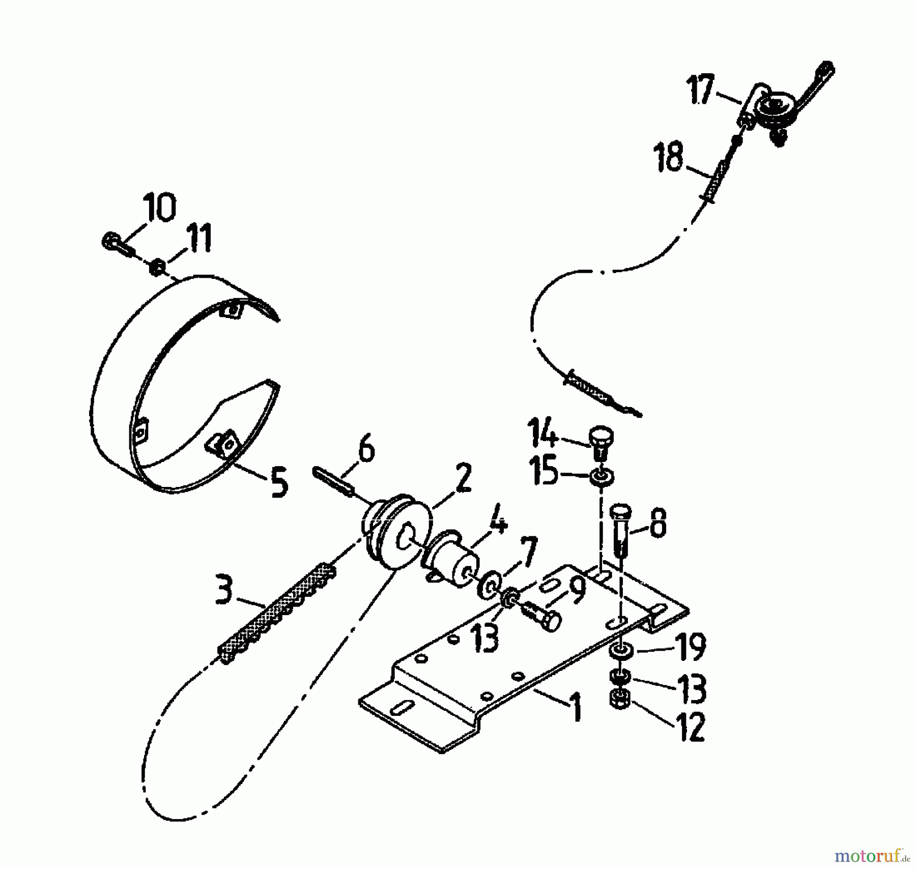  Gutbrod Balkenmäher BM 107 07517.05  (1995) Fahrantrieb