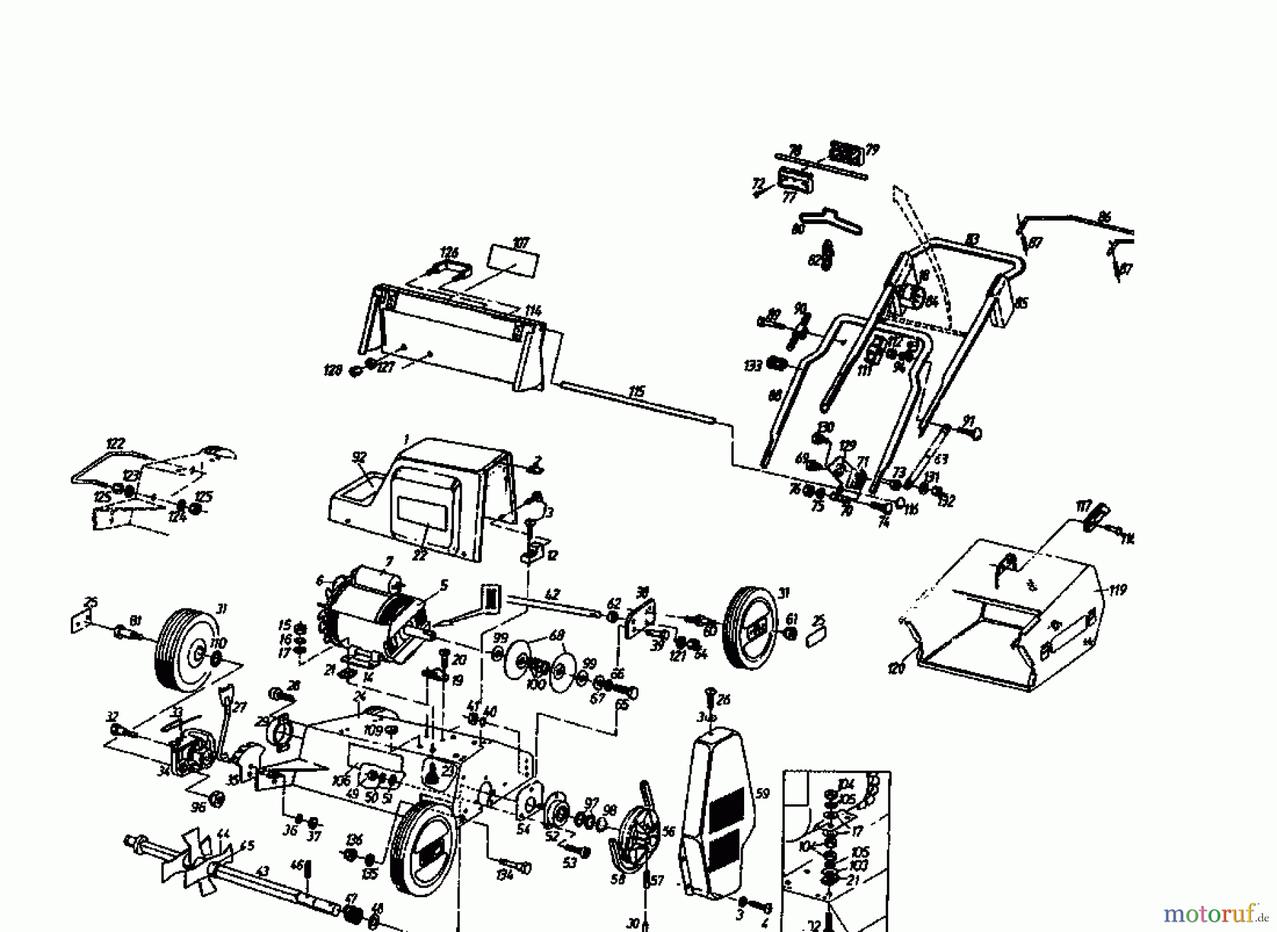  Gutbrod Elektrovertikutierer MVE 400 04009.01  (1995) Grundgerät