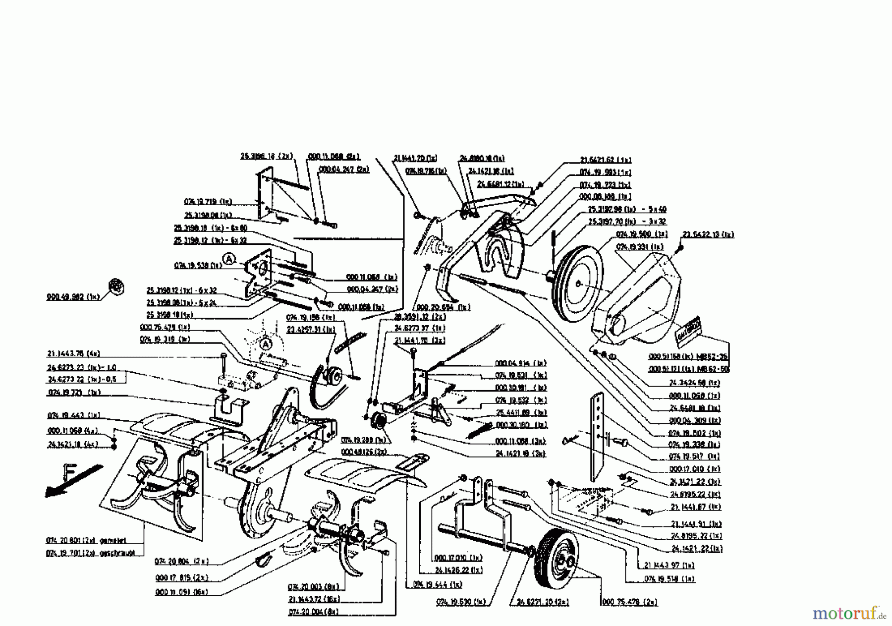Gutbrod Motorhacken MB 62-35 07518.01 (1995) Grundgerät