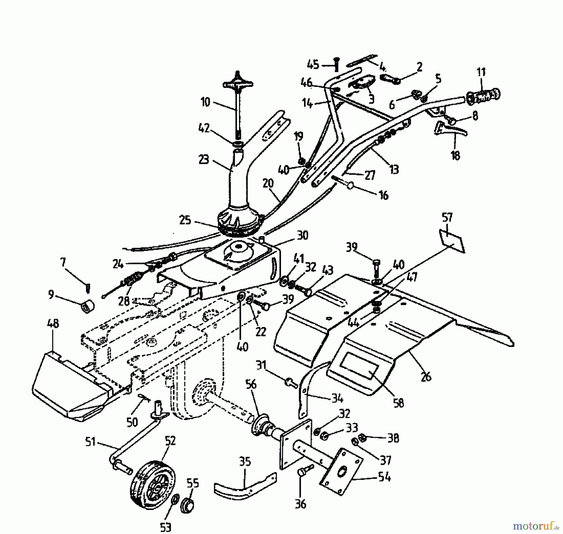 Gutbrod Motorhacken MB 50-35 04034.01 (1995) Grundgerät