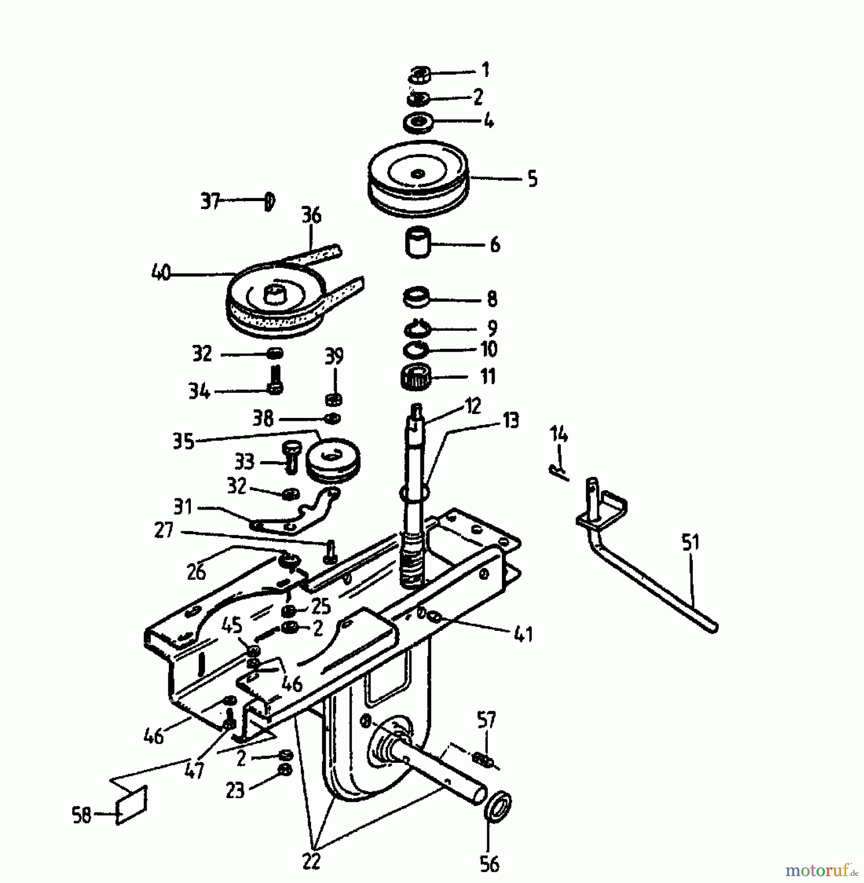 Gutbrod Motorhacken MB 50-35 04034.01 (1995) Fahrantrieb