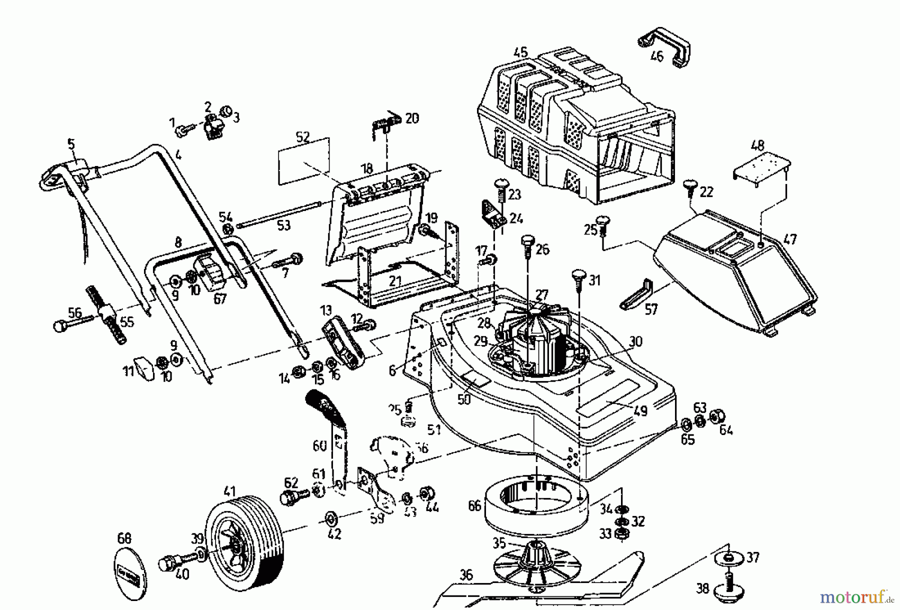 Gutbrod Elektromäher ECO E 02899.08 (1995) Grundgerät