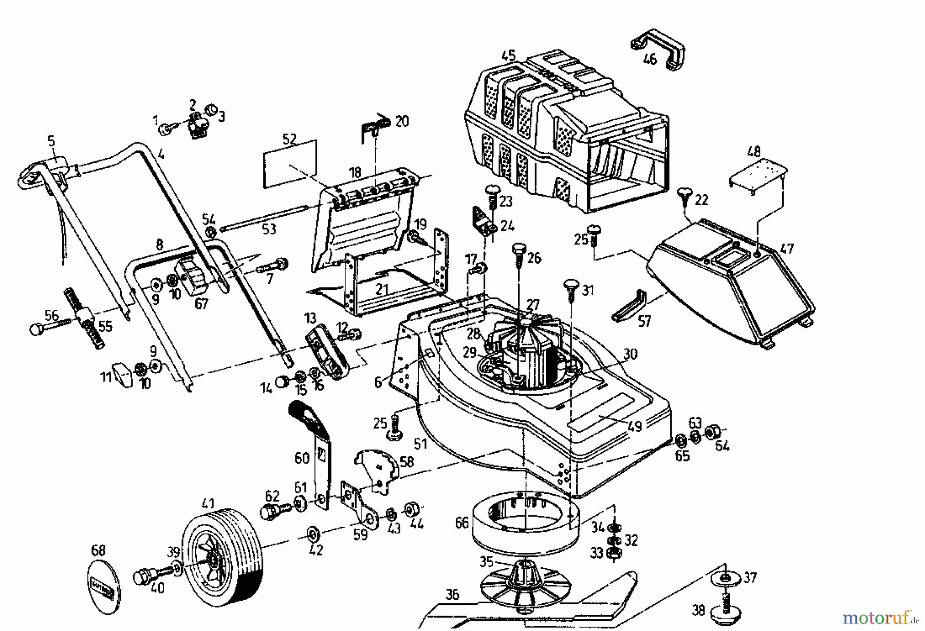 Gutbrod Elektromäher ECO E 02899.09 (1995) Grundgerät