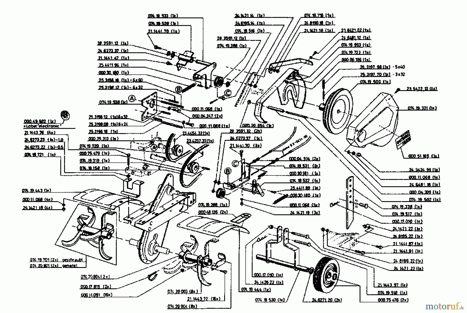 Gutbrod Motorhacken MB 62-52 07518.02 (1995) Grundgerät