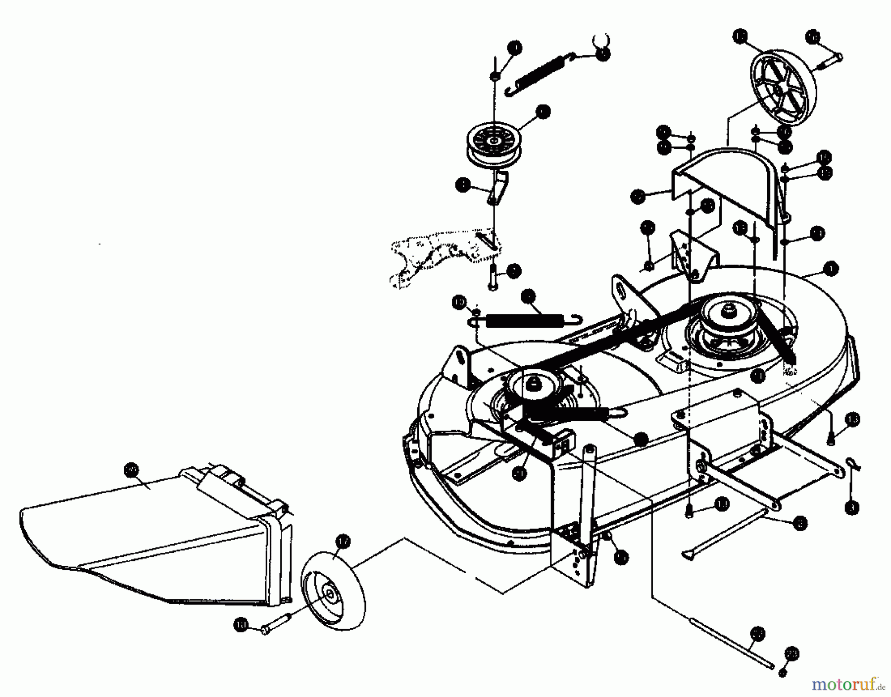 Gutbrod Rasentraktoren RSB 110-16 H 00097.02 (1995) Mähwerk 100cm