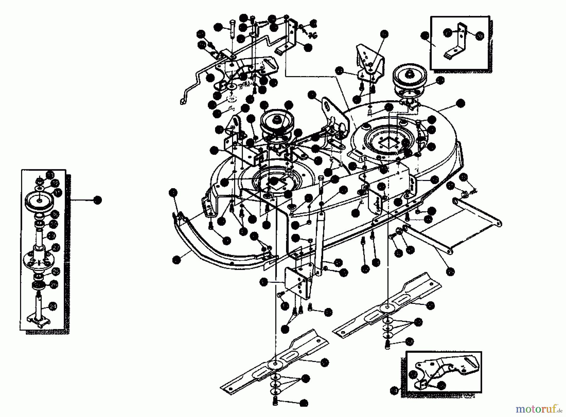Gutbrod Rasentraktoren RSB 110-16 H 00097.02  (1995) Mähwerk 110cm