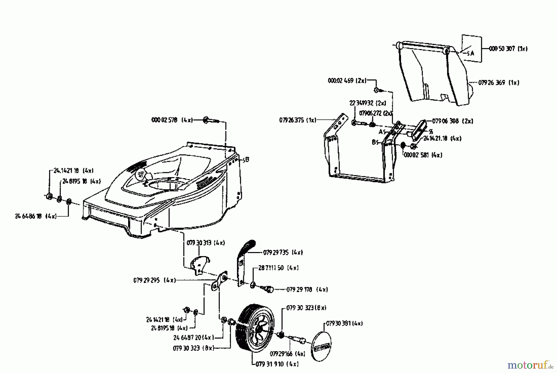 Gutbrod Motormäher HB 48 02814.05 (1995) Grundgerät