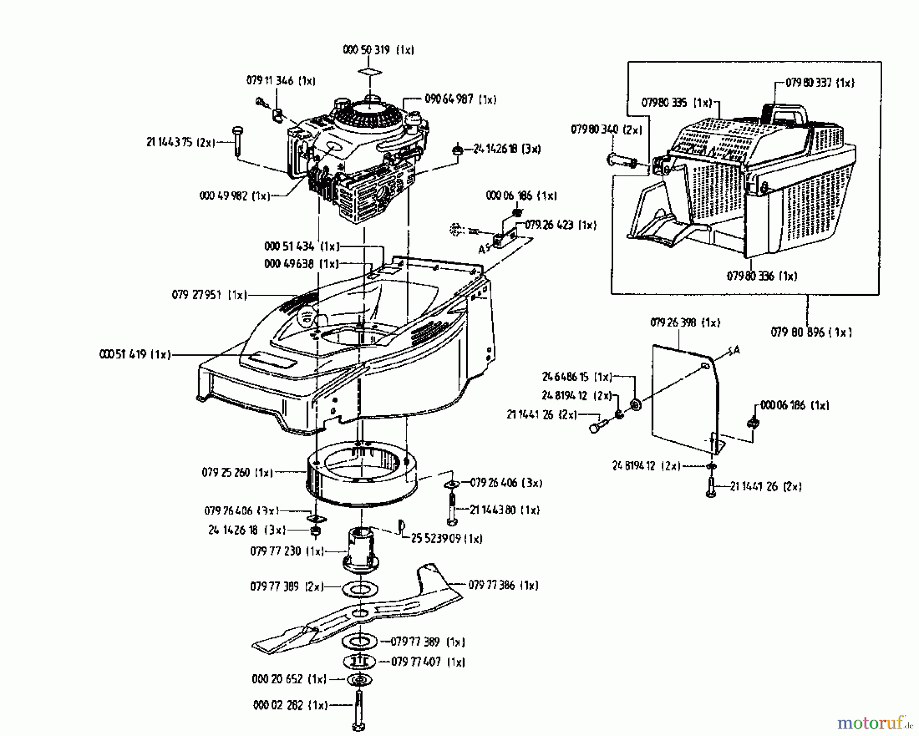 Gutbrod Motormäher HB 48 02814.05 (1995) Grundgerät