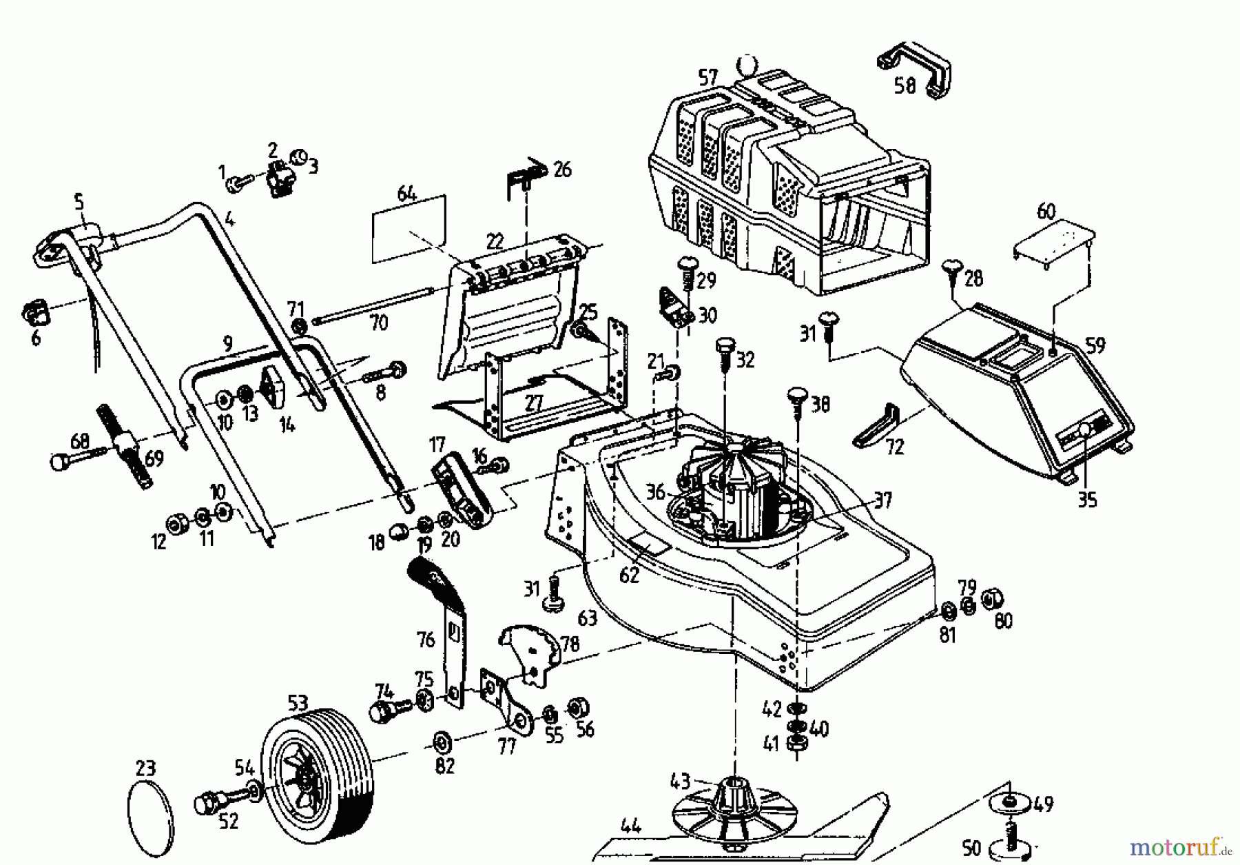  Esa Elektromäher 1300 02824.07  (1995) Grundgerät