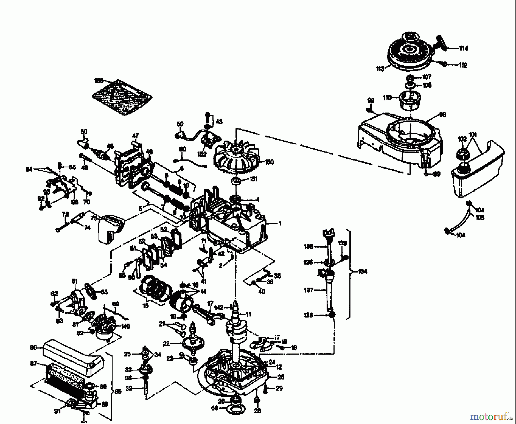 Golf Balkenmäher 370 BMR 4 07510.05 (1995) Motor