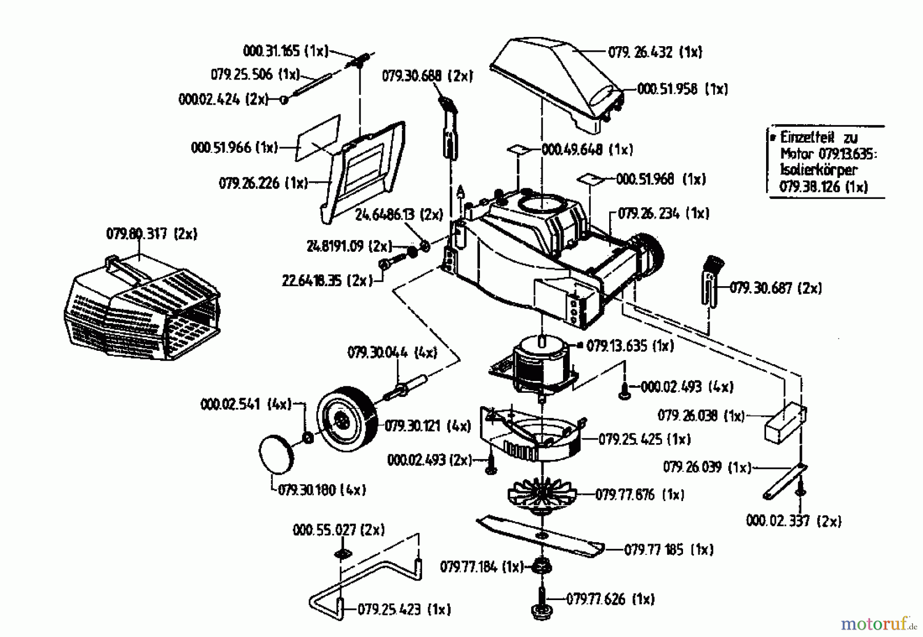  Euro Tool Elektromäher 320 04043.01  (1995) Grundgerät