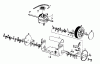 Floraself 3746 BLR 04033.02 (1995) Ersatzteile Getriebe, Räder, Schnitthöhenverstellung