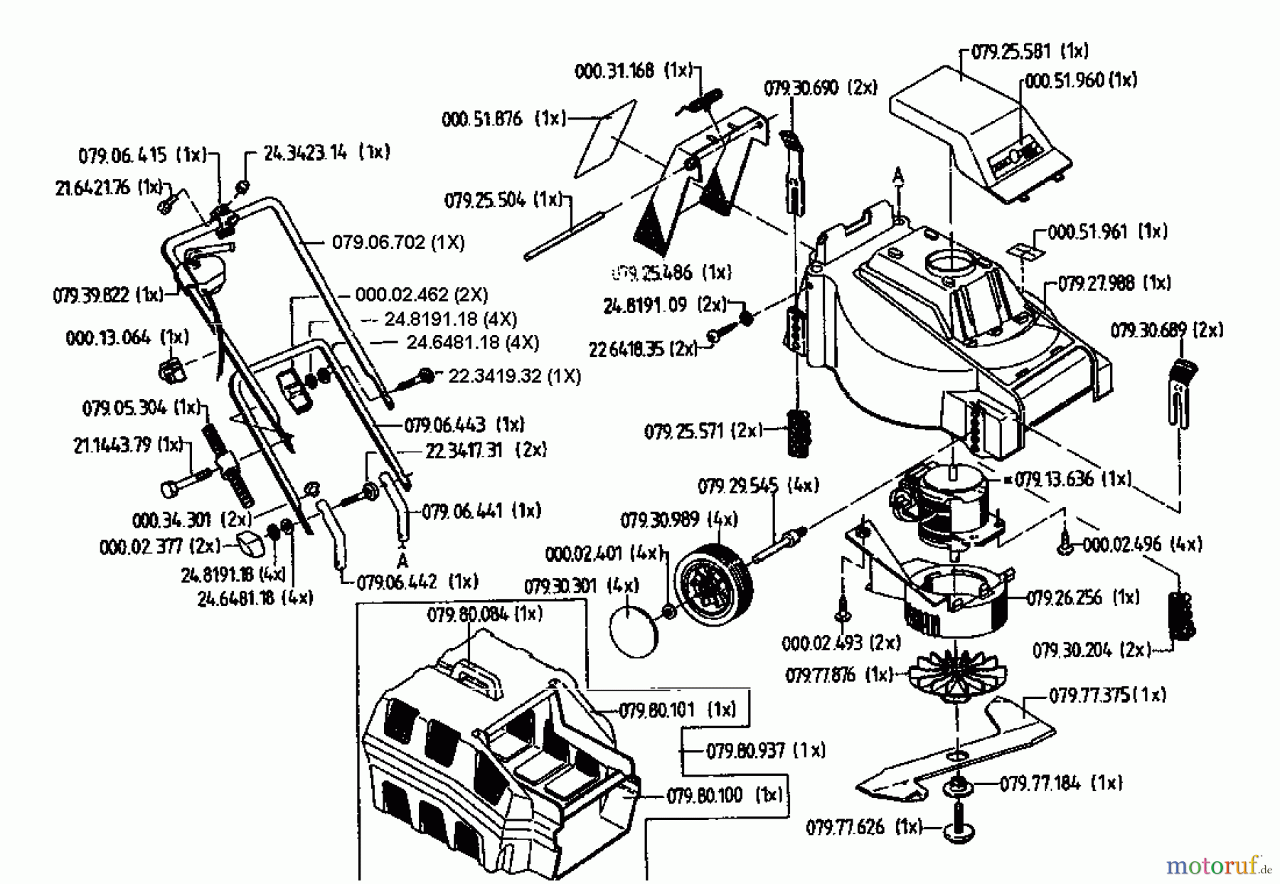 Esa Elektromäher 1100 02822.07 (1995) Grundgerät
