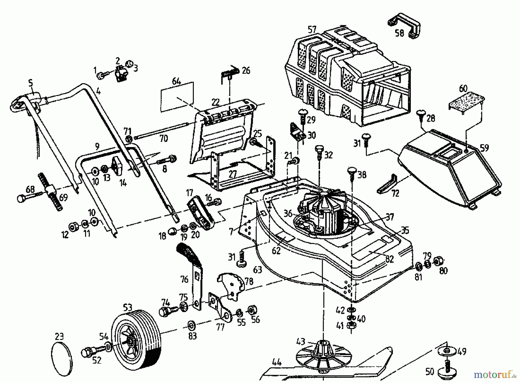  Diana Elektromäher 45 E 02824.06  (1995) Grundgerät