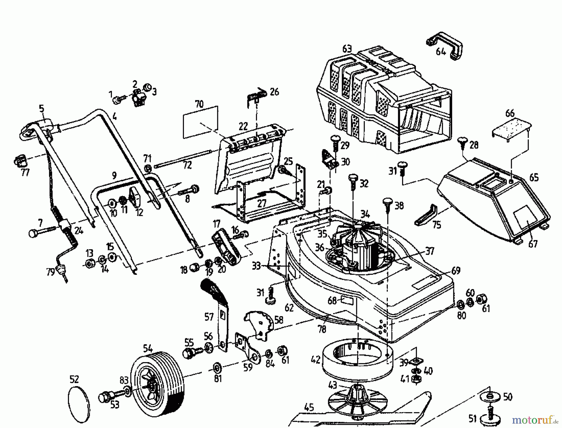 Fair Line Elektromäher E 450 02824.02 (1995) Grundgerät