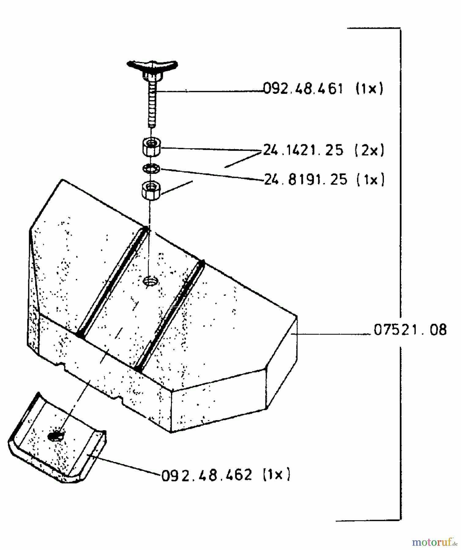 MTD Zubehör Zubehör Motorhacken Frontgewicht MKFG 07521.08 (1996) Frontgewicht