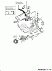 MTD GES 46 X 126-626F678 (1996) Ersatzteile Höhenverstellung, Räder vorne