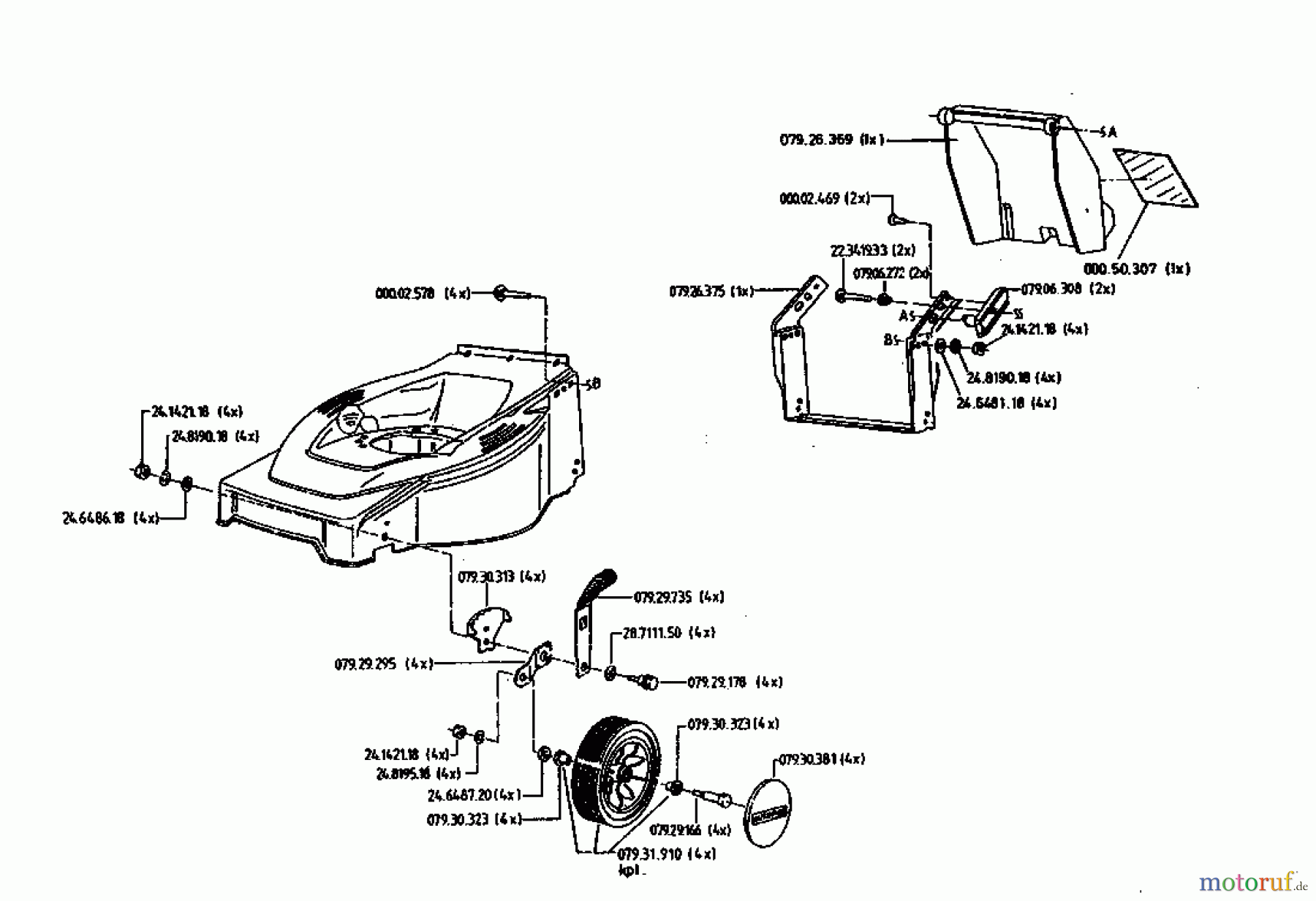 Gutbrod Motormäher HB 48 02814.08  (1996) Grundgerät
