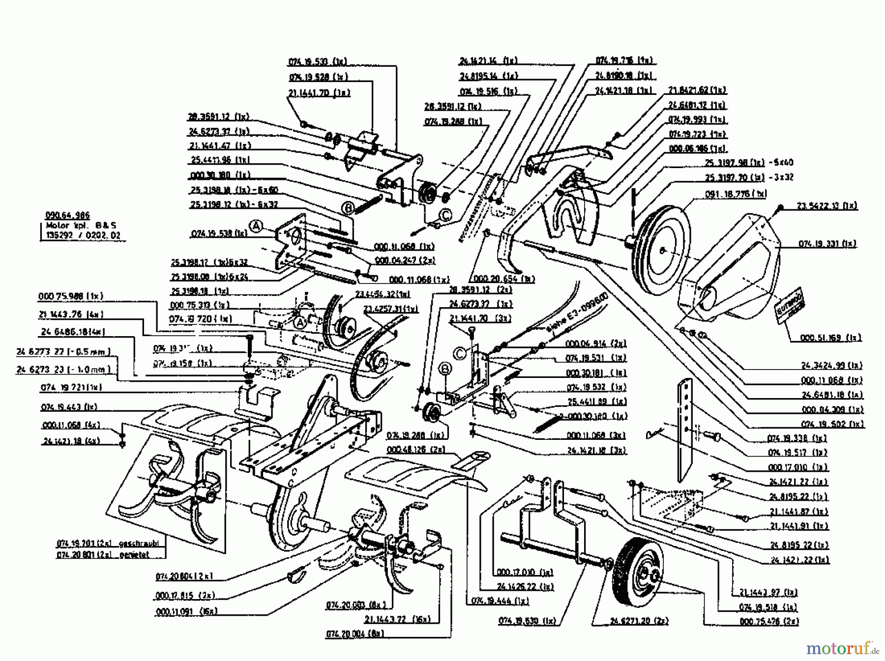  Gutbrod Motorhacken MB 62-52 07518.06  (1996) Grundgerät