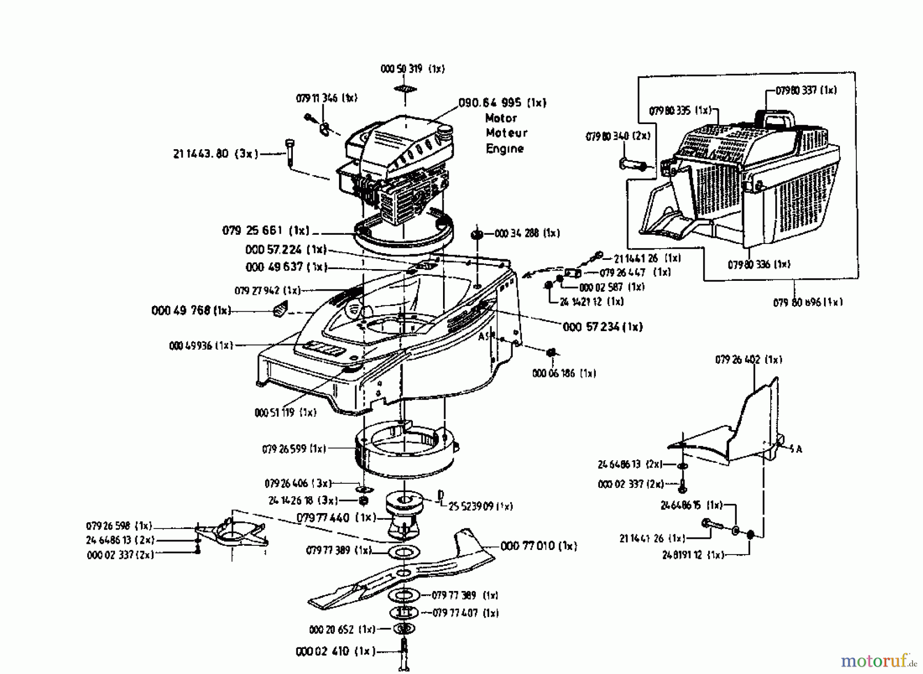 Gutbrod Motormäher mit Antrieb HB 48 R 02815.06 (1996) Grundgerät