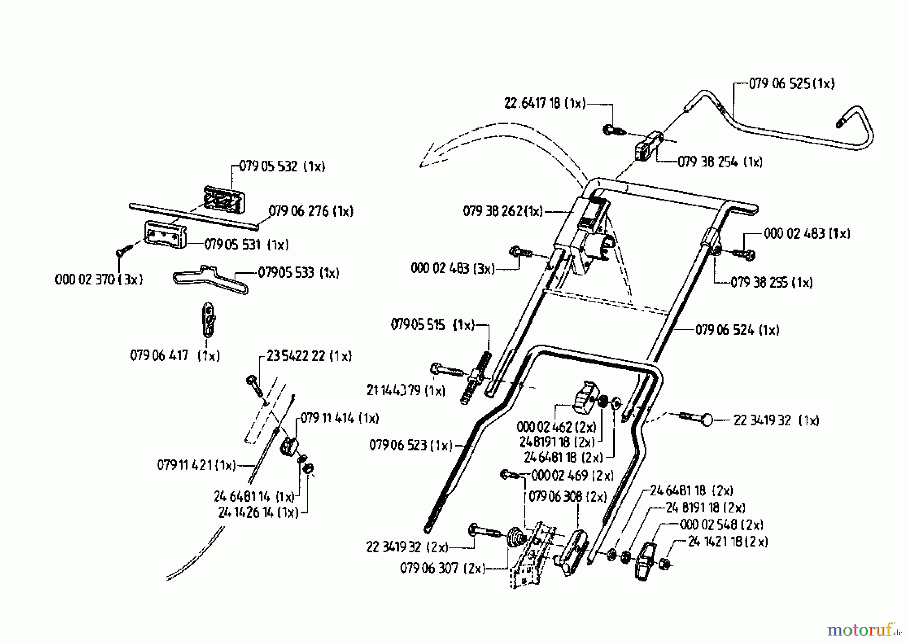  Gutbrod Elektrovertikutierer VE 38 07519.03  (1996) Holm