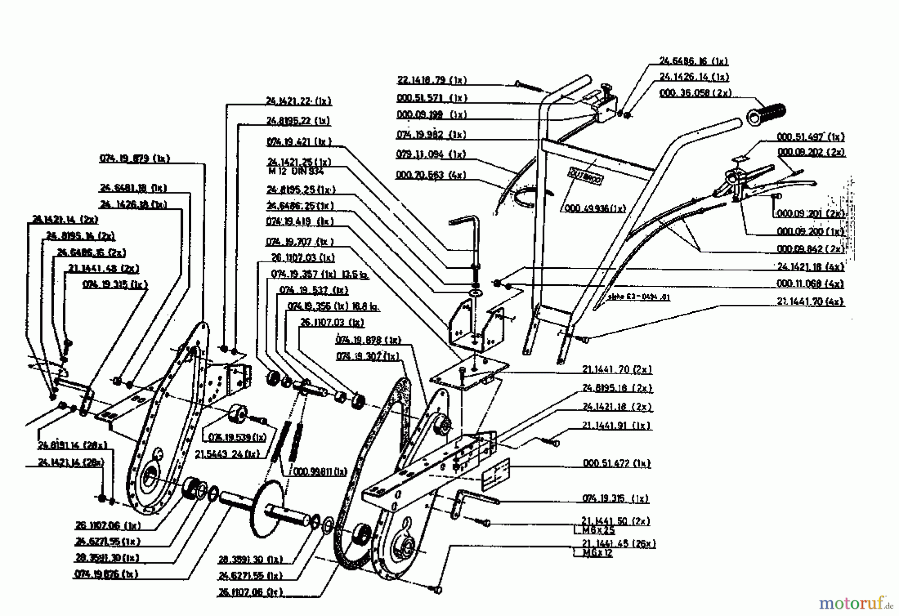 Gutbrod Motorhacken MB 62-52 K 07518.03 (1996) Grundgerät