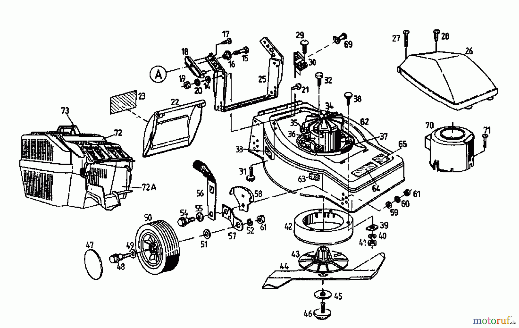 Diana Elektromäher 45 EL 04041.02 (1996) Grundgerät