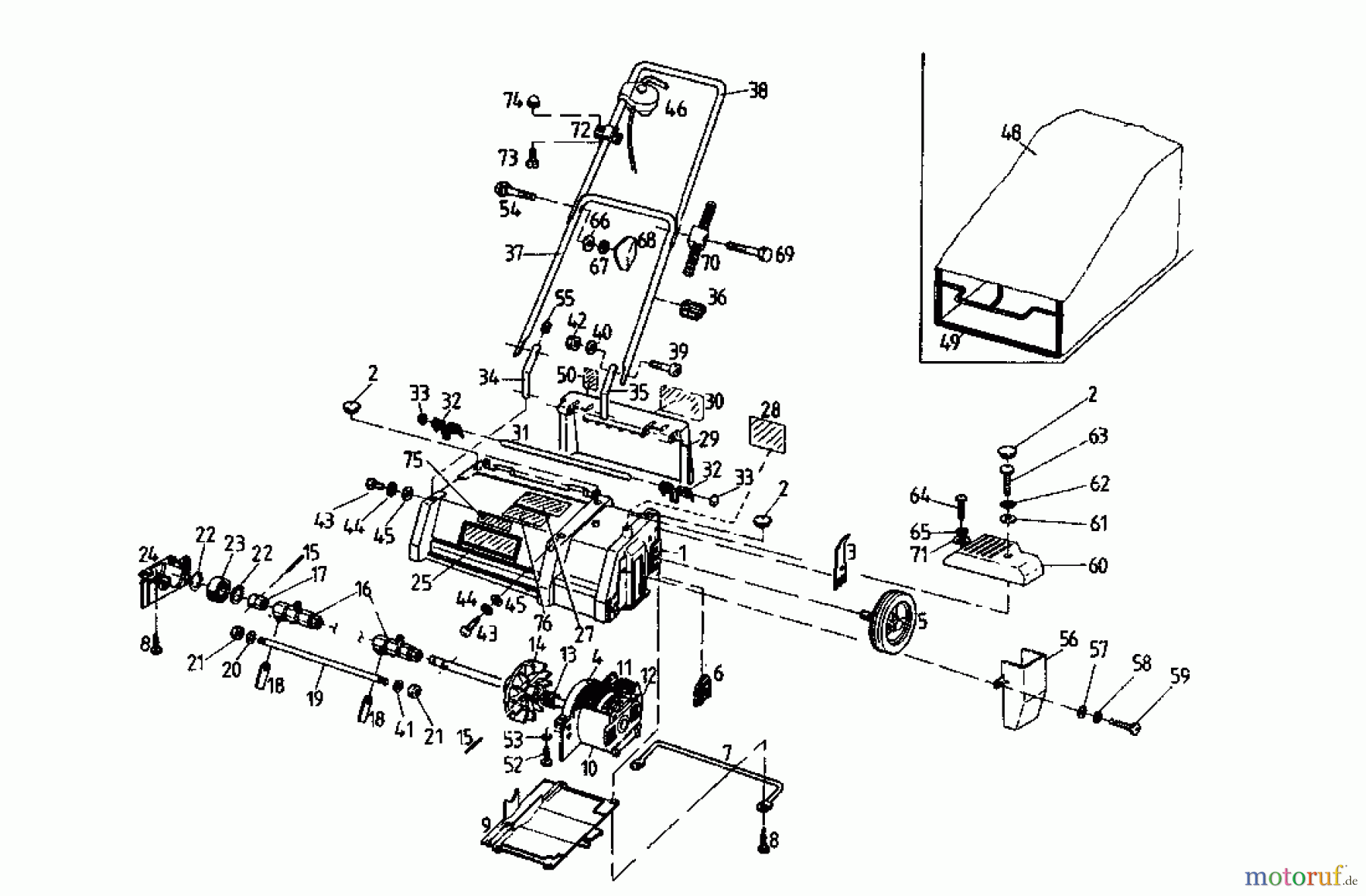 Rasant Elektrovertikutierer 32 VE 02826.06 (1996) Grundgerät