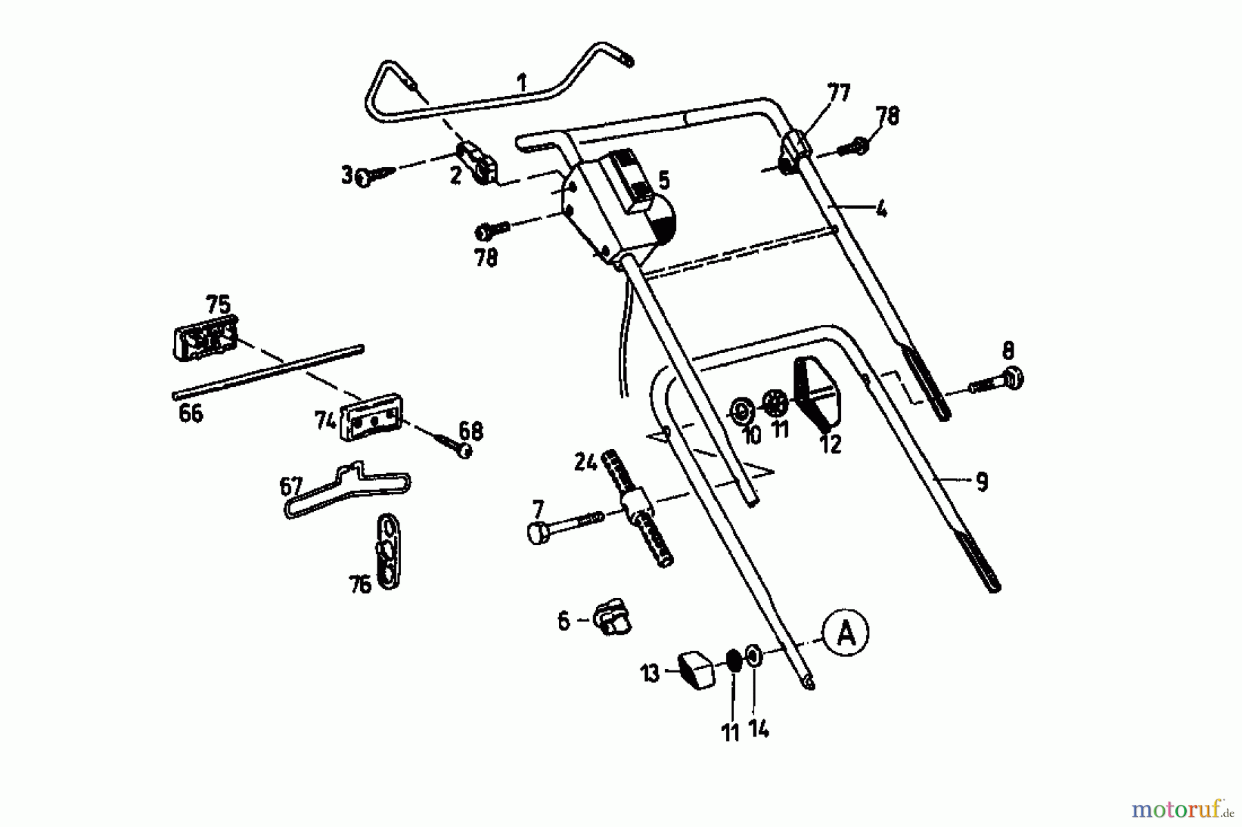 Diana Elektromäher 45 EL 04041.02 (1996) Holm