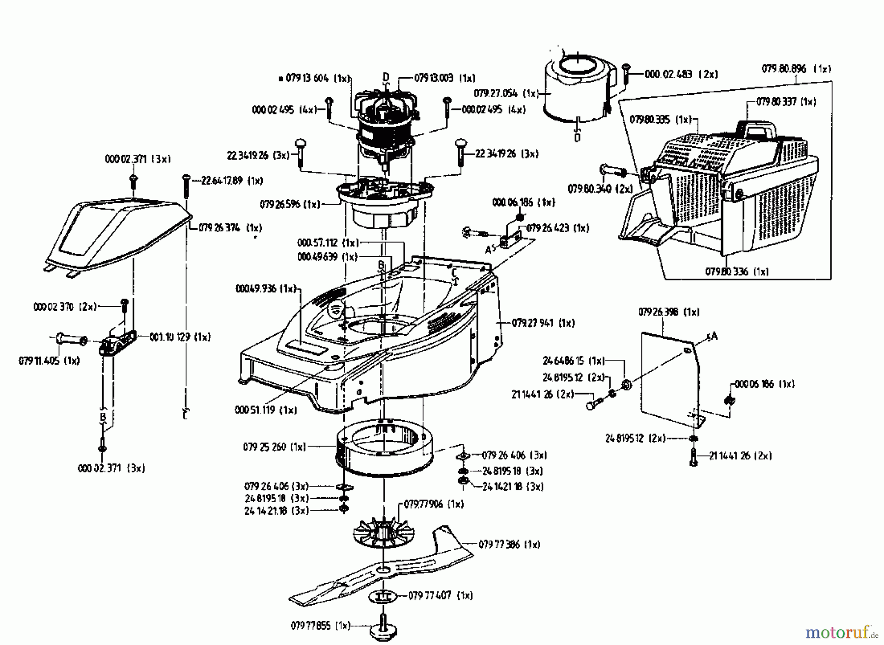  Gutbrod Elektromäher HE 48 L 02817.05  (1996) Grundgerät