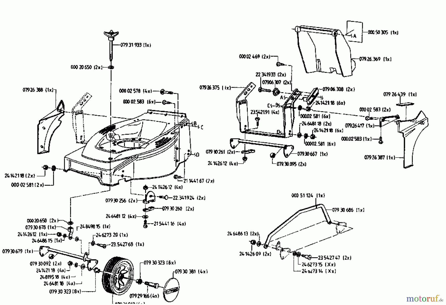  Gutbrod Elektromäher HE 48 L 02817.05  (1996) Grundgerät