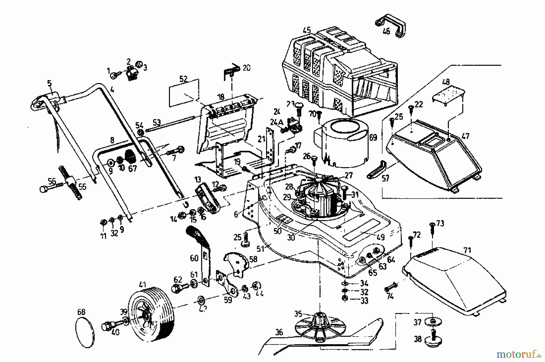 Gutbrod Elektromäher ECO E 02899.08 (1996) Grundgerät
