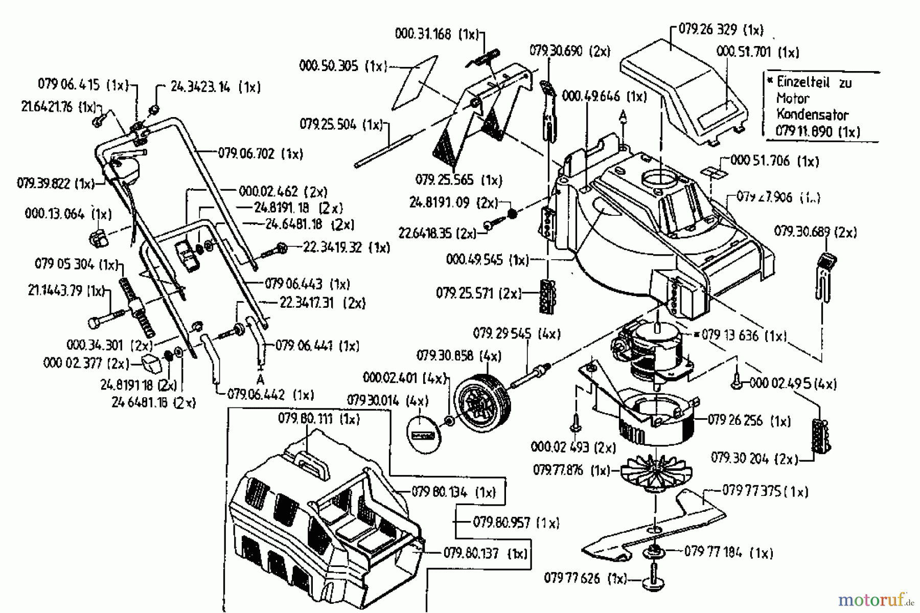 Gutbrod Elektromäher Sunny 02822.04 (1996) Grundgerät