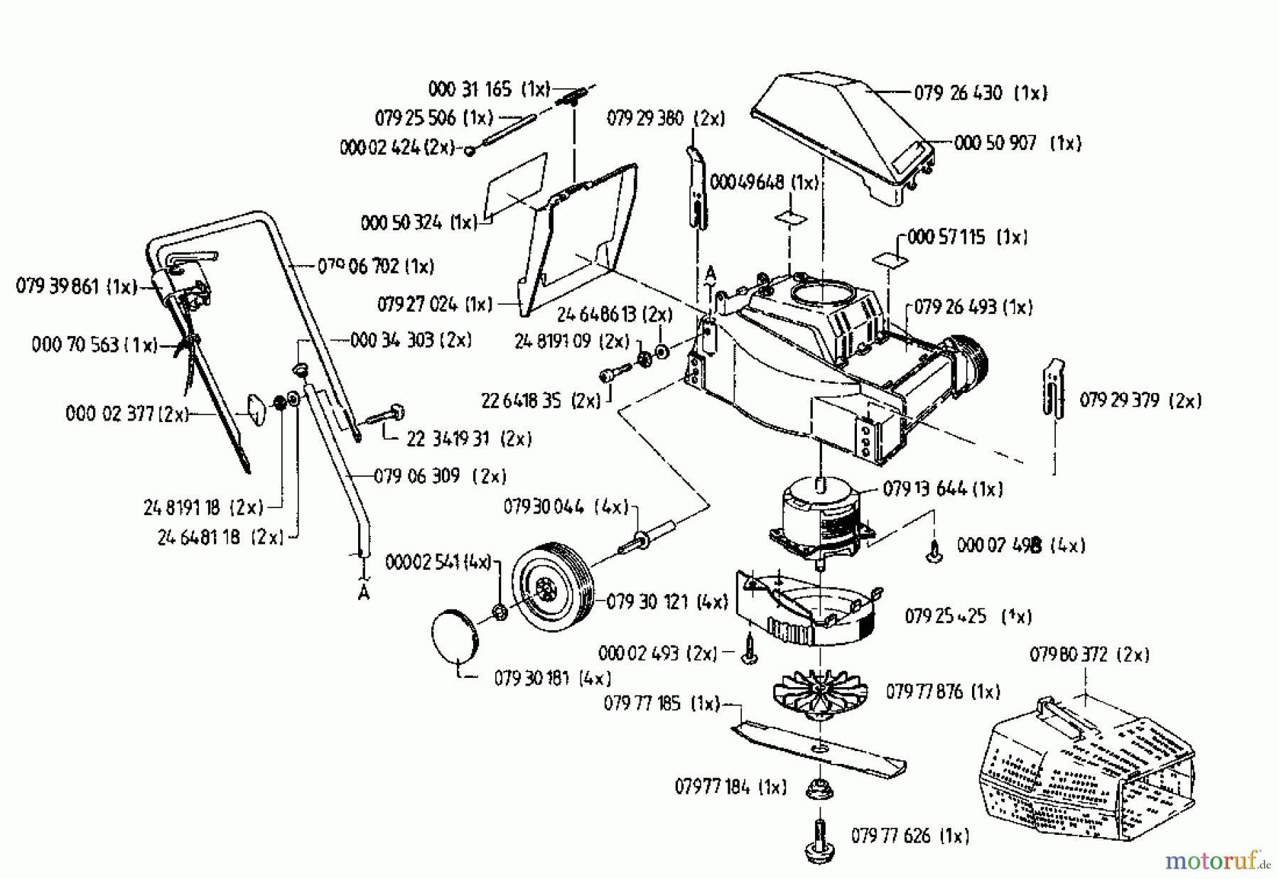Gutbrod Elektromäher Darling 02819.06 (1996) Grundgerät