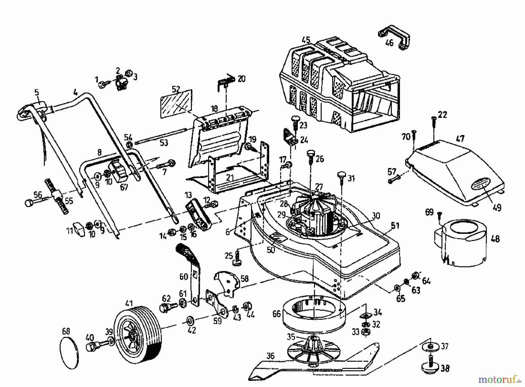  Euro Tool Elektromäher 450 04044.01  (1996) Grundgerät