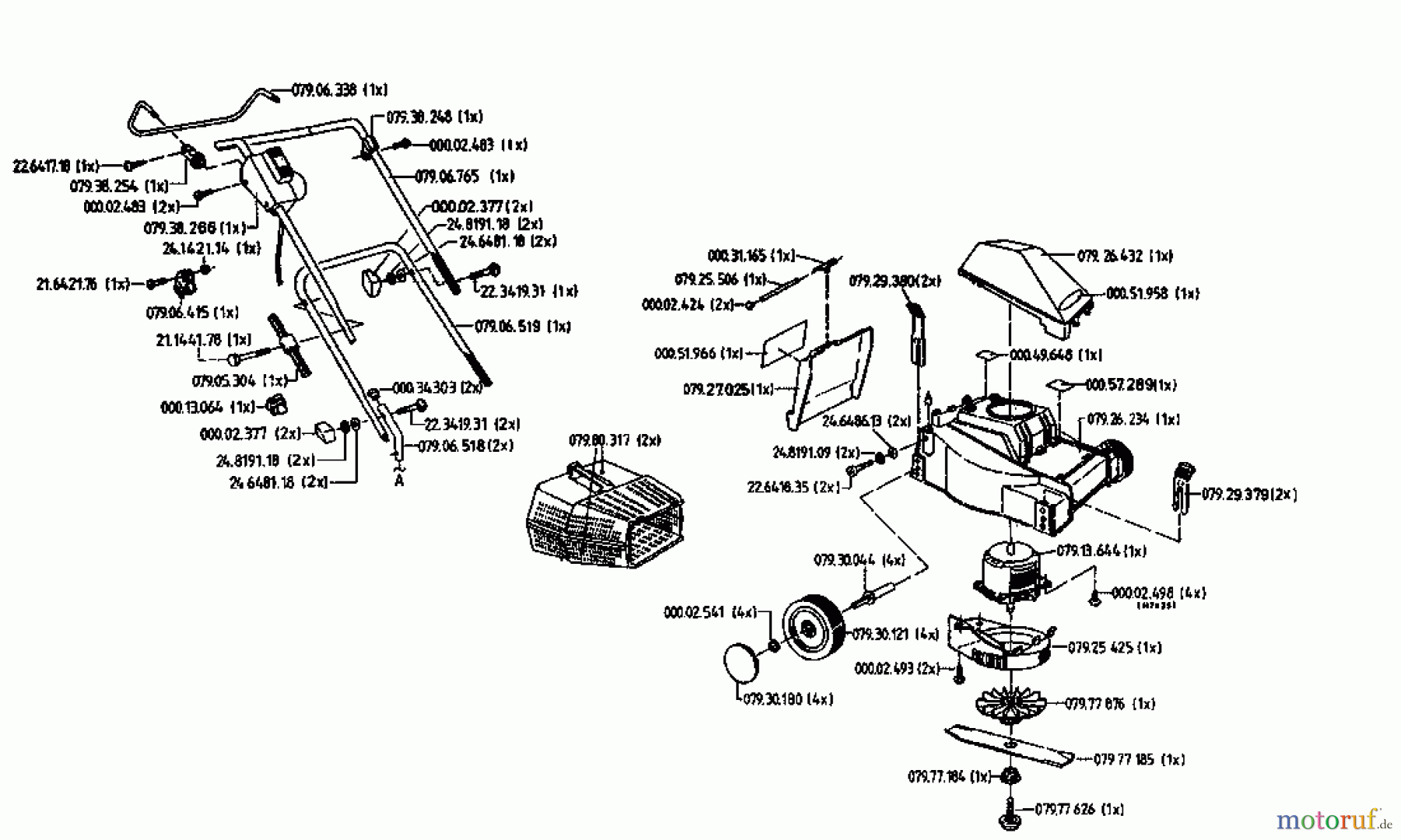  Euro Tool Elektromäher 320 04043.02  (1996) Grundgerät