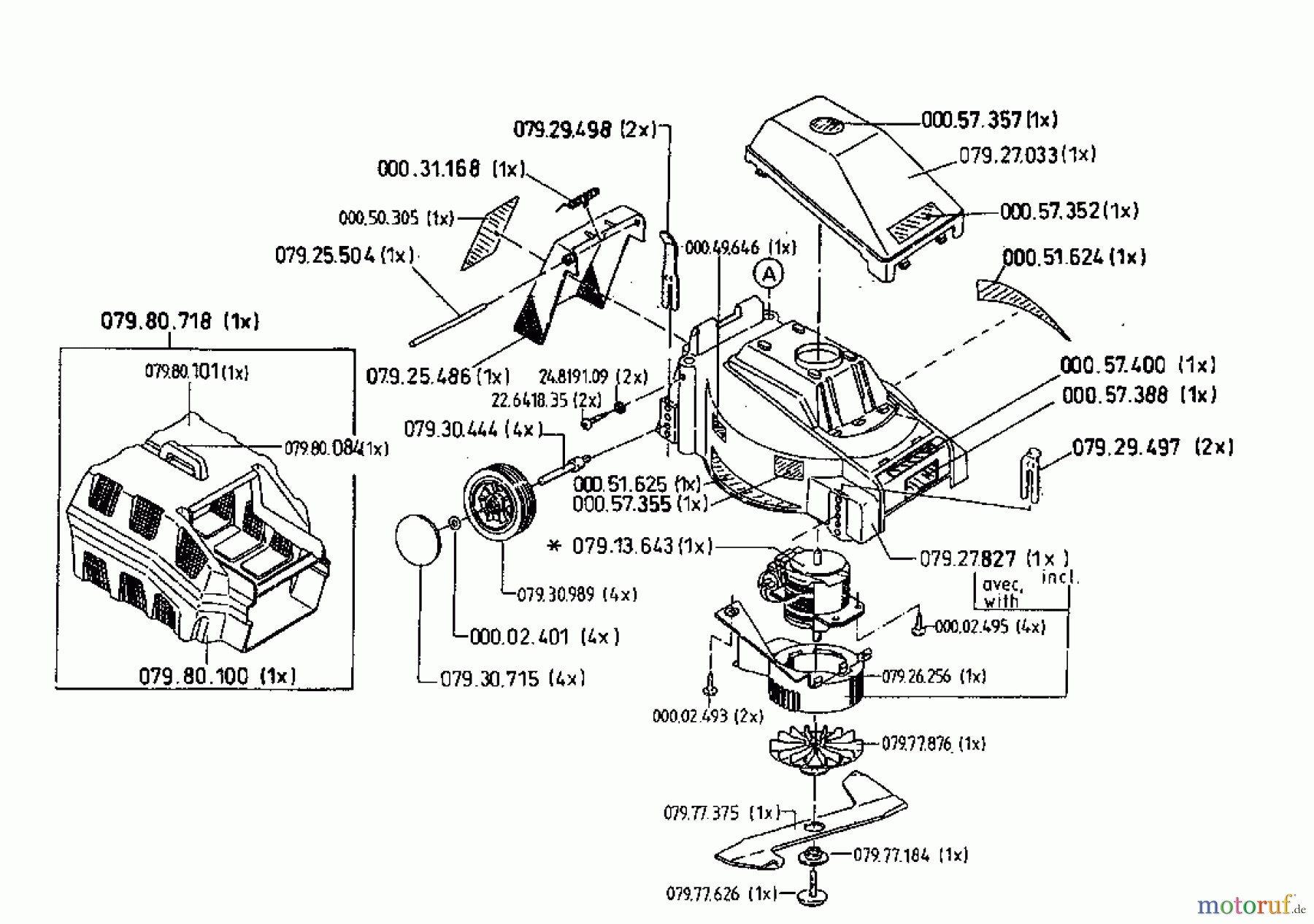 Gutbrod Elektromäher GOLDEN SPRINT E 04052.07 (1996) Grundgerät