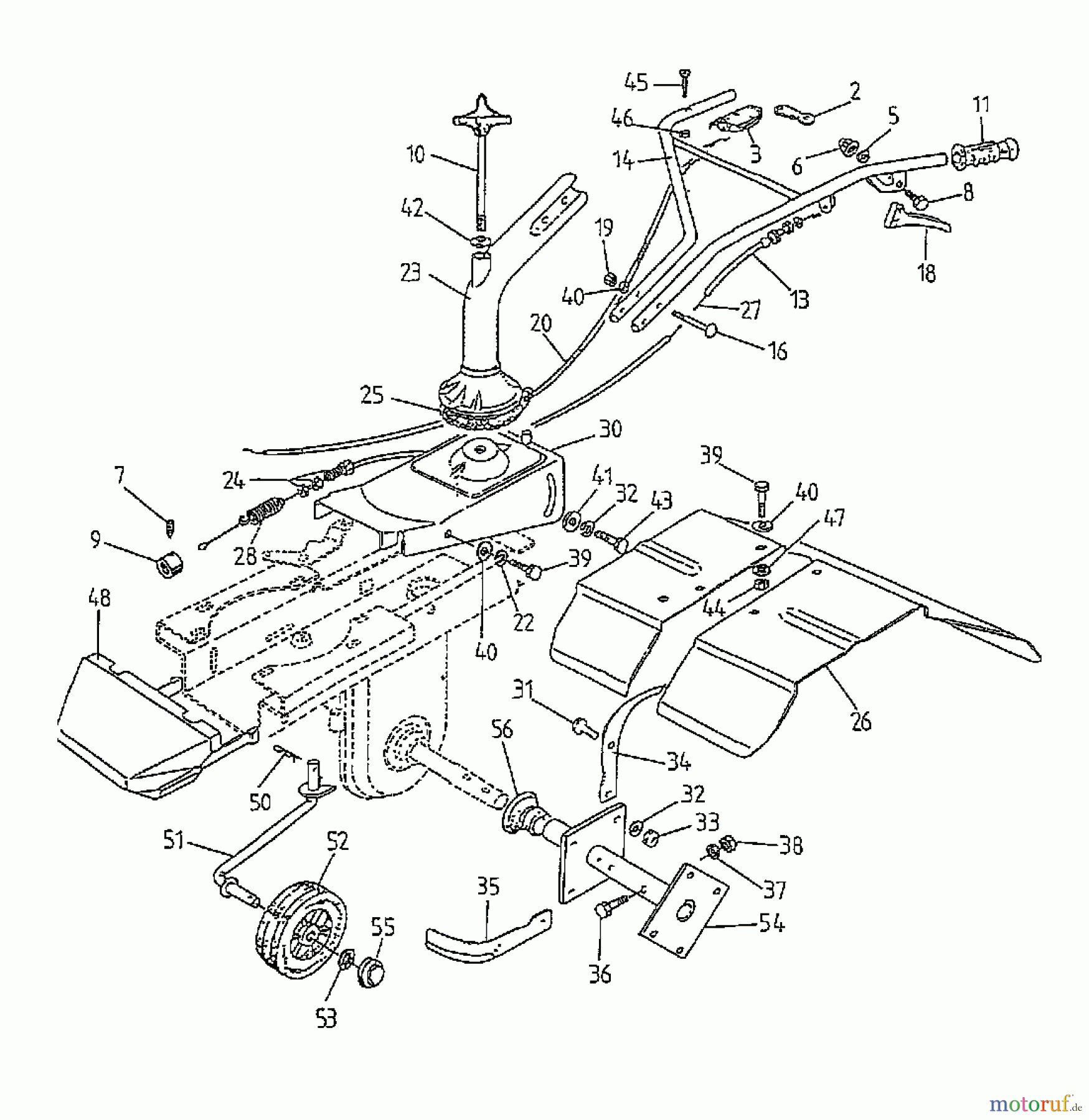 Gutbrod Motorhacken MB 50-35 04034.01 (1997) Hacksterne, Holm