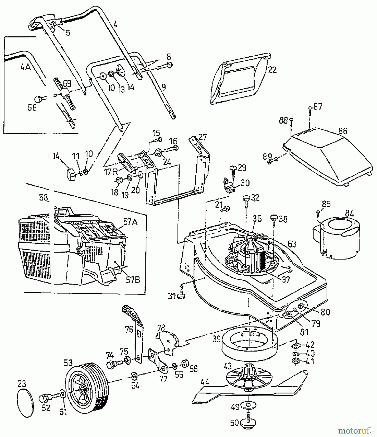  Euro Tool Elektromäher 450 E 04070.05  (1997) Grundgerät