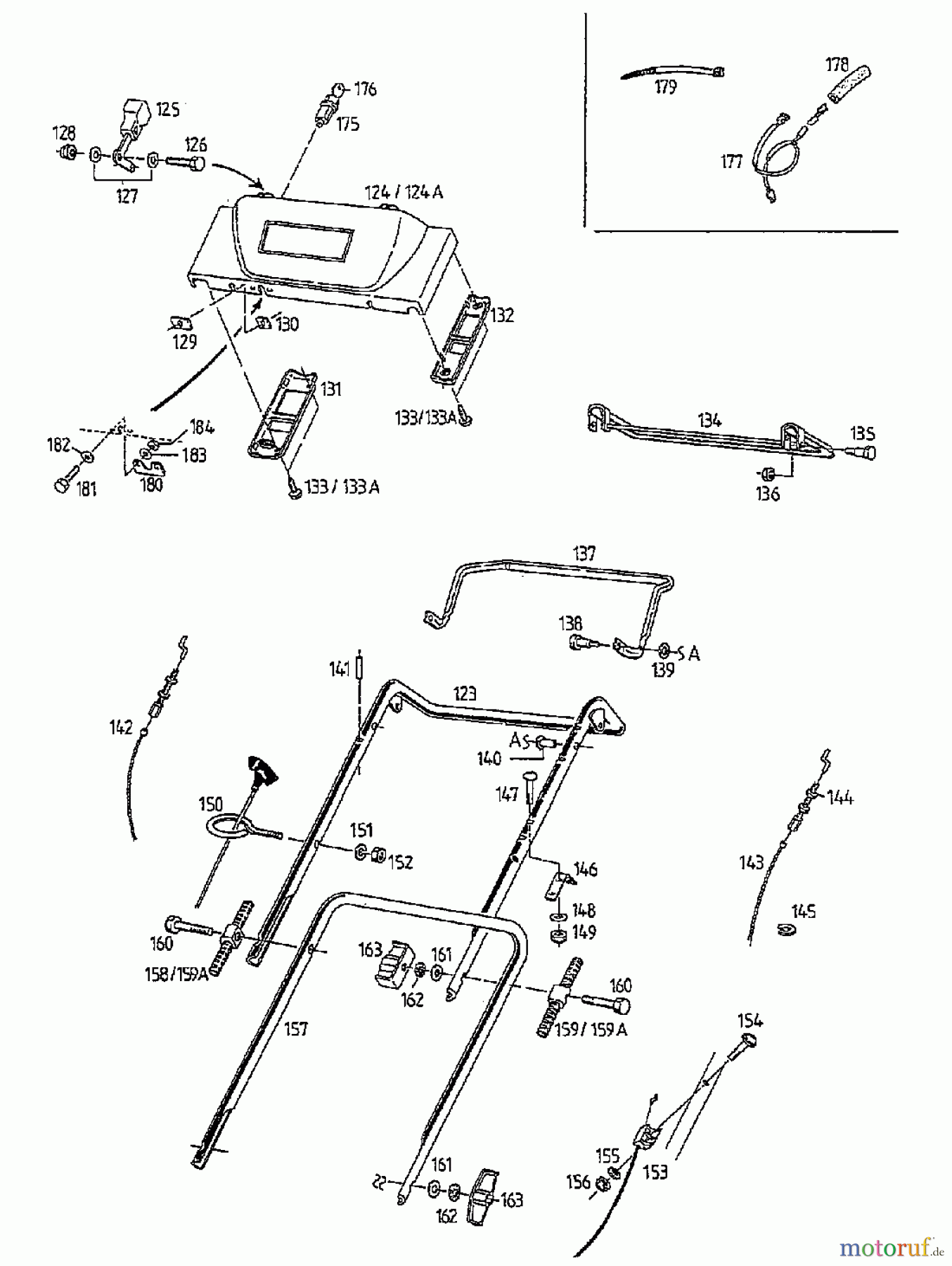 Gutbrod Motormäher mit Antrieb HB 48 RL 02815.04 (1997) Holm