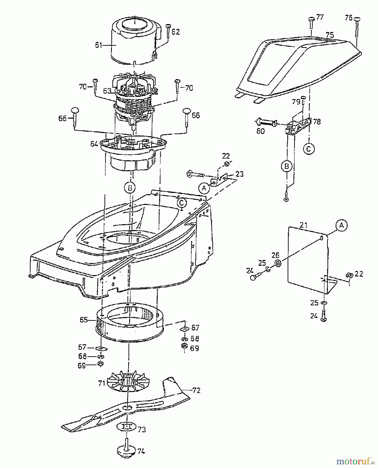 Gutbrod Elektromäher HE 42 L 04030.03 (1997) Grundgerät