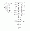 Wolf-Garten B 46 TB 4602080 Serie A (2003) Ersatzteile Messer, Messeraufnahme, Motor