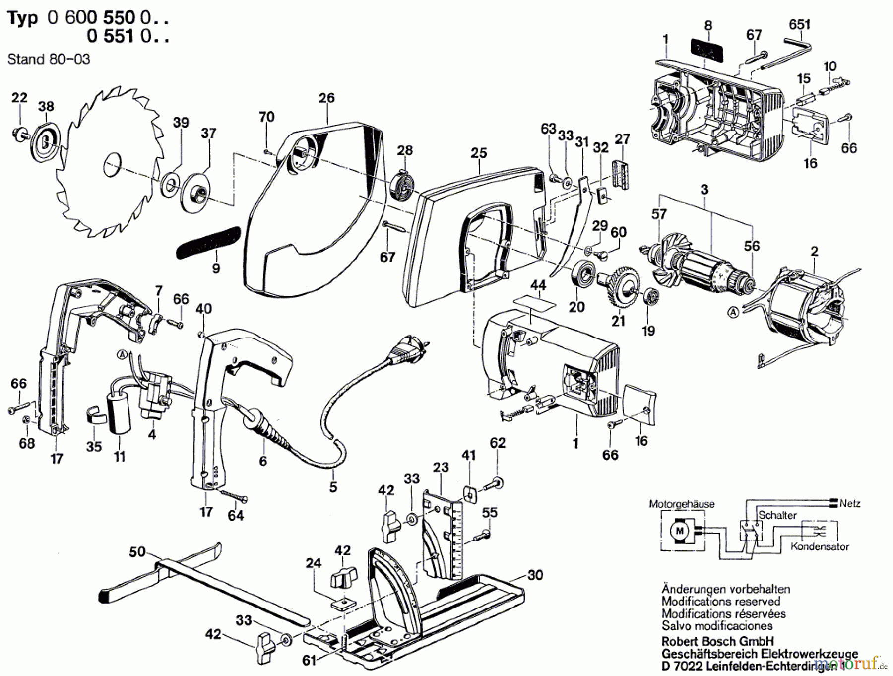  Bosch Werkzeug Handkreissäge ---- Seite 1
