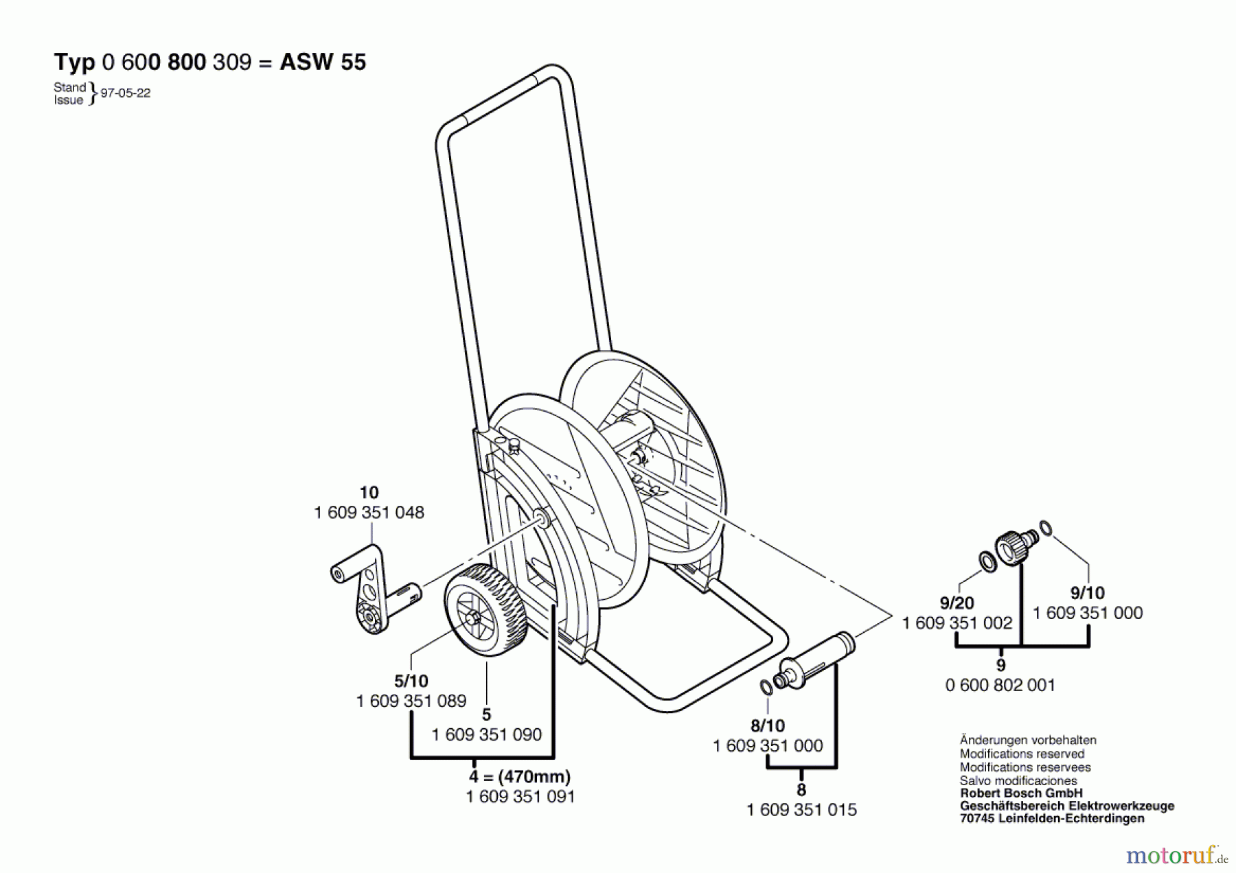  Bosch Wassertechnik Schlauchwagen ASW 55 Seite 1