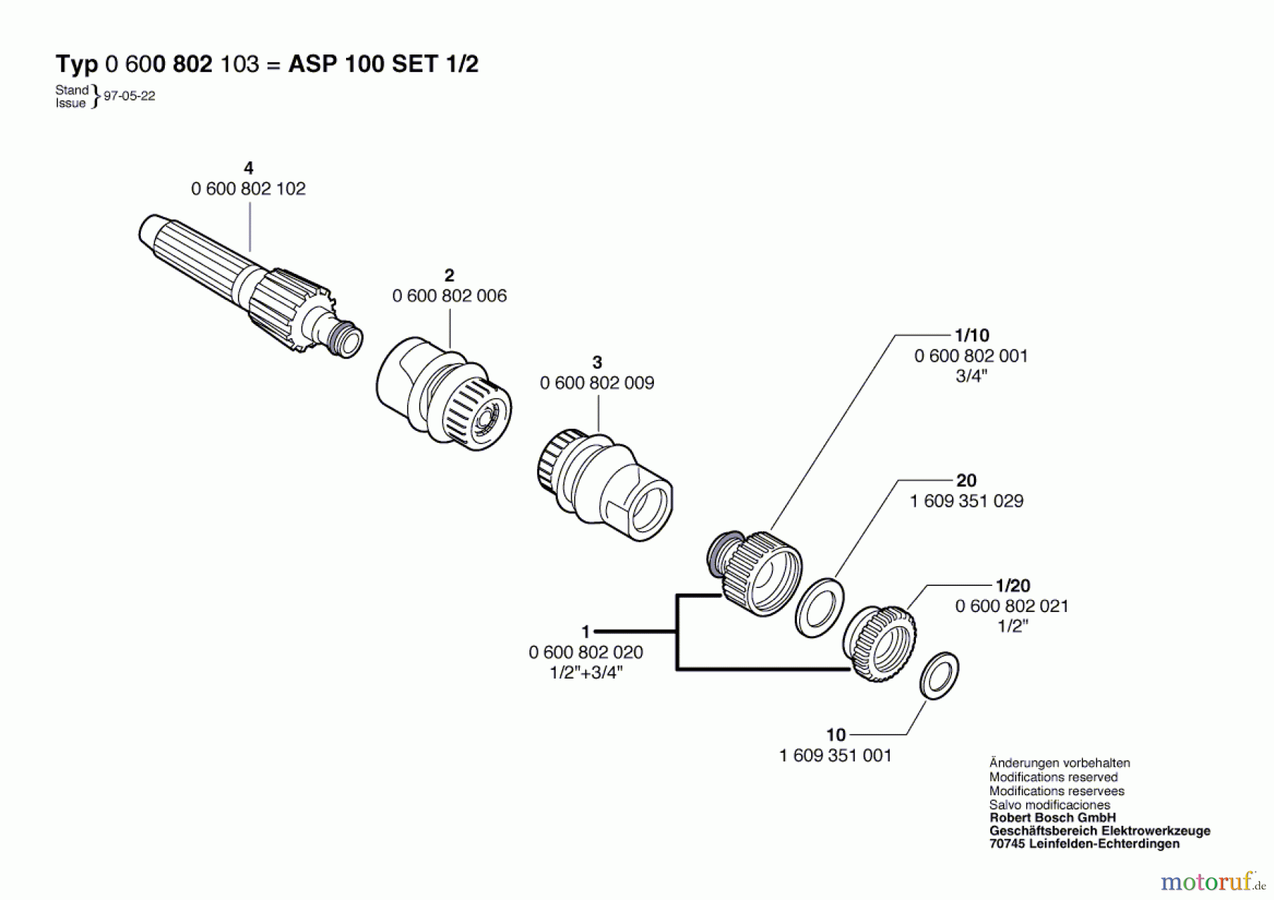 Bosch Wassertechnik Basisset ASP 100 SET 1/2
